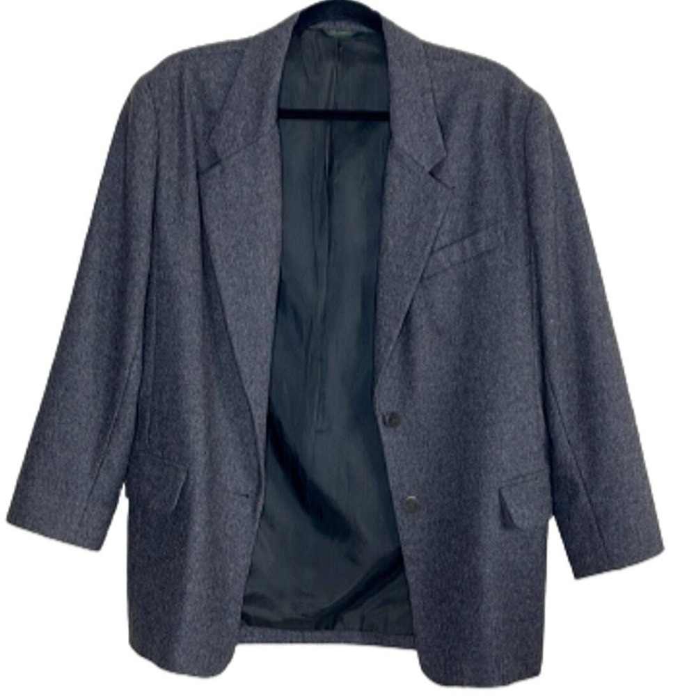 J CREW WOMEN'S‎ 100%WOOL GRAY BLAZER SIZE 8 VINTAGE